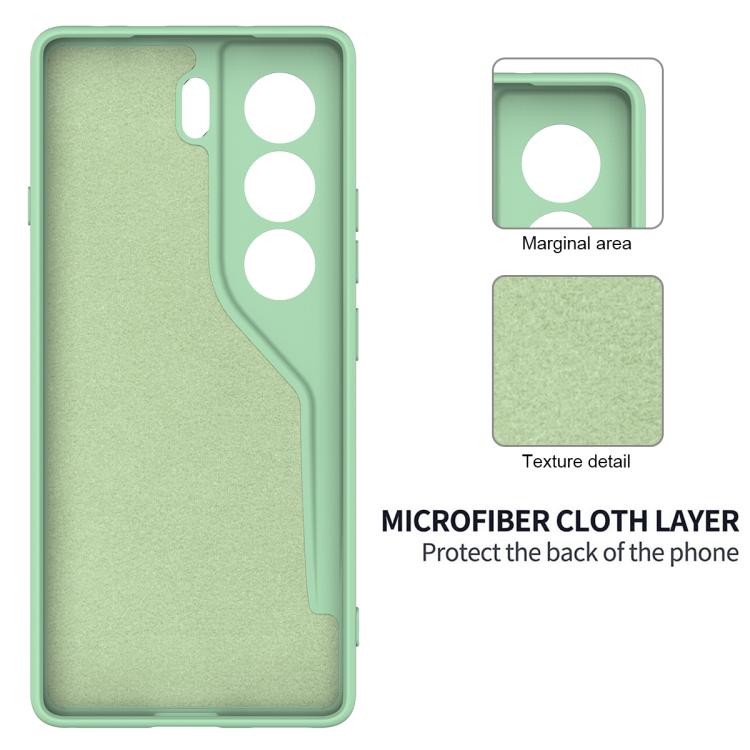 For Tecno Camon 40 Pro 4G Solid Color Liquid Silicone Dropproof Full Coverage Phone Case