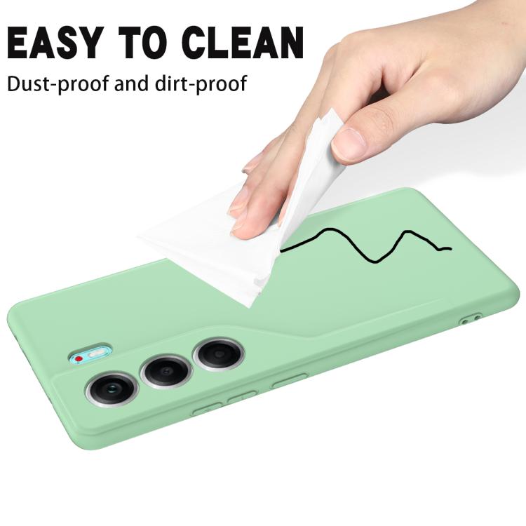 For Tecno Camon 40 Pro 4G Solid Color Liquid Silicone Dropproof Full Coverage Phone Case