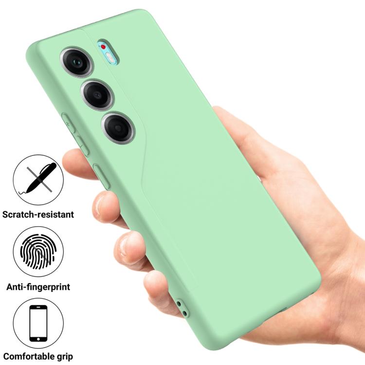 For Tecno Camon 40 Pro 5G Solid Color Liquid Silicone Dropproof Full Coverage Phone Case