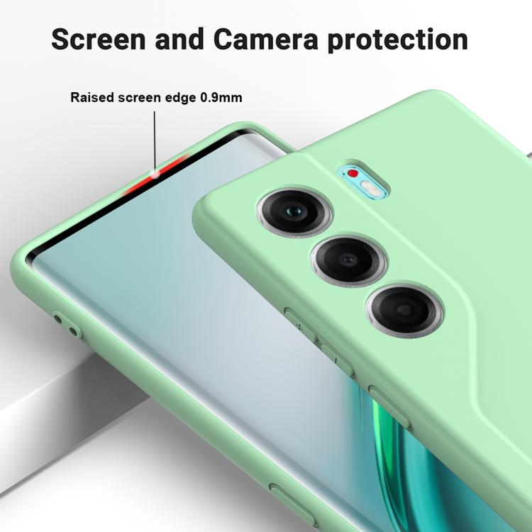 For Tecno Camon 40 Pro 5G Solid Color Liquid Silicone Dropproof Full Coverage Phone Case