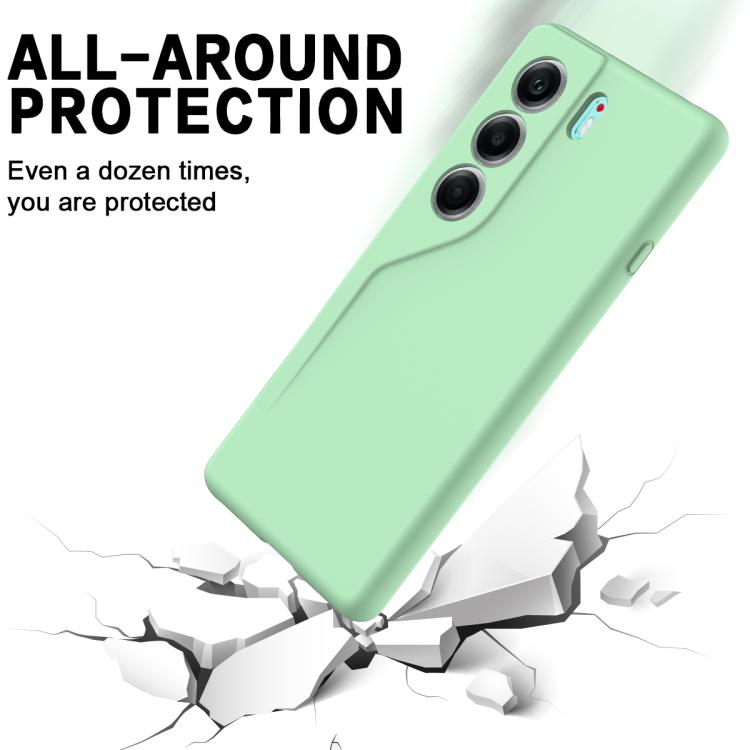 For Tecno Camon 40 Pro 5G Solid Color Liquid Silicone Dropproof Full Coverage Phone Case