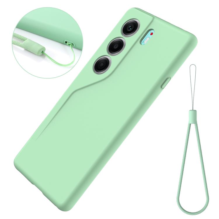 For Tecno Camon 40 Pro 5G Solid Color Liquid Silicone Dropproof Full Coverage Phone Case