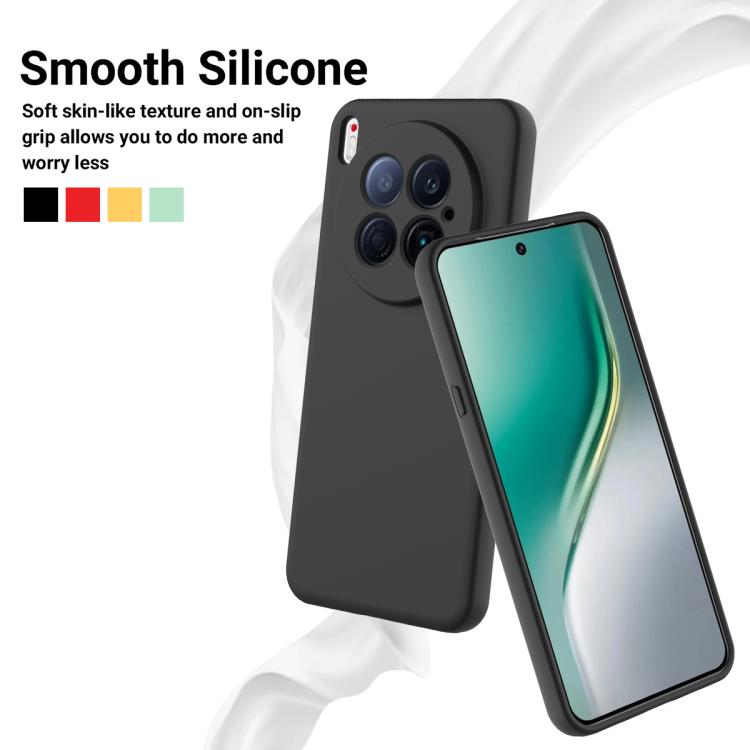 For Tecno Camon 40 Premier 5G Solid Color Liquid Silicone Dropproof Full Coverage Phone Case