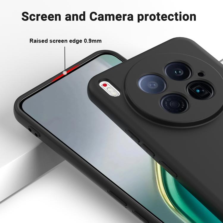 For Tecno Camon 40 Premier 5G Solid Color Liquid Silicone Dropproof Full Coverage Phone Case