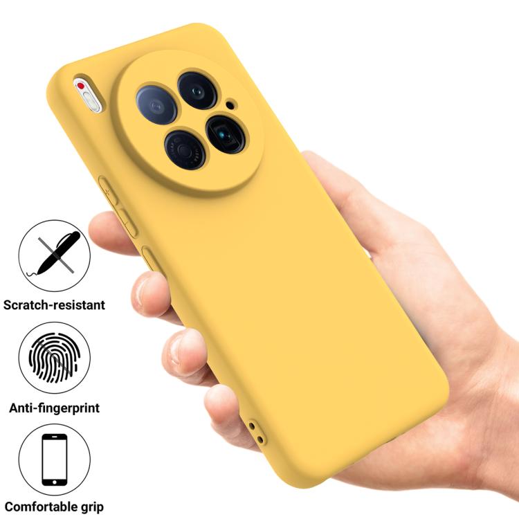 For Tecno Camon 40 Premier 5G Solid Color Liquid Silicone Dropproof Full Coverage Phone Case