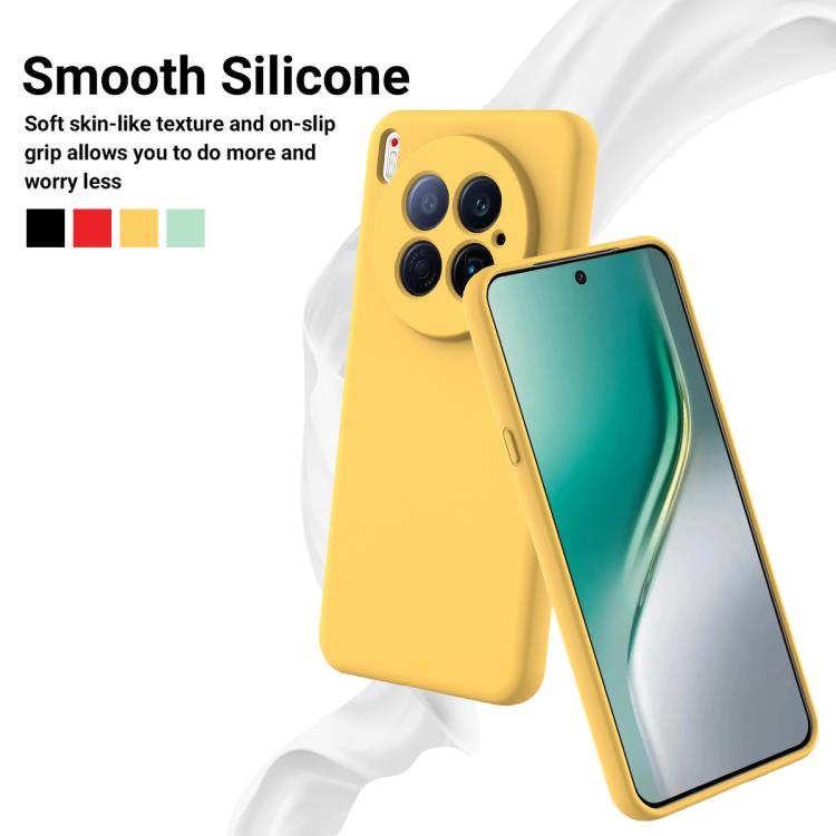 For Tecno Camon 40 Premier 5G Solid Color Liquid Silicone Dropproof Full Coverage Phone Case