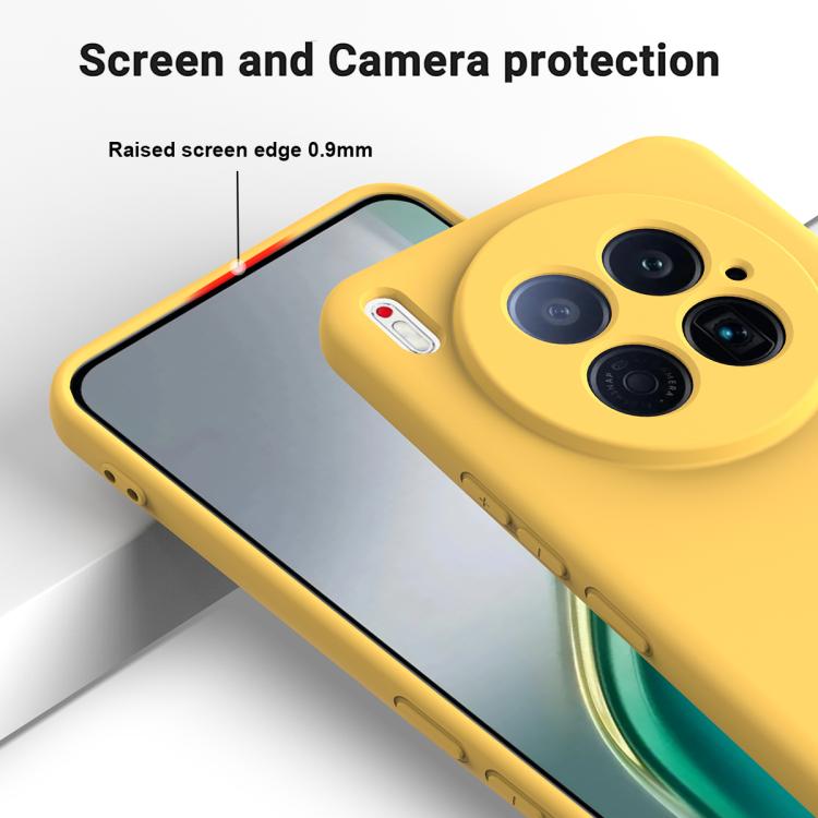 For Tecno Camon 40 Premier 5G Solid Color Liquid Silicone Dropproof Full Coverage Phone Case