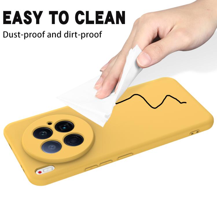 For Tecno Camon 40 Premier 5G Solid Color Liquid Silicone Dropproof Full Coverage Phone Case