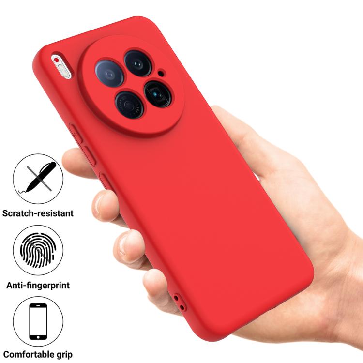 For Tecno Camon 40 Premier 5G Solid Color Liquid Silicone Dropproof Full Coverage Phone Case