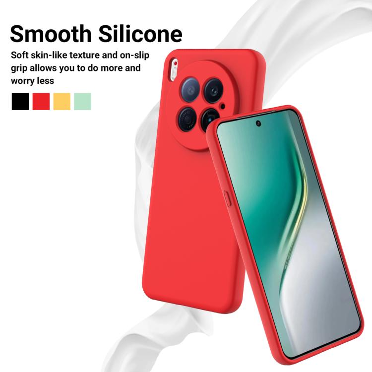 For Tecno Camon 40 Premier 5G Solid Color Liquid Silicone Dropproof Full Coverage Phone Case
