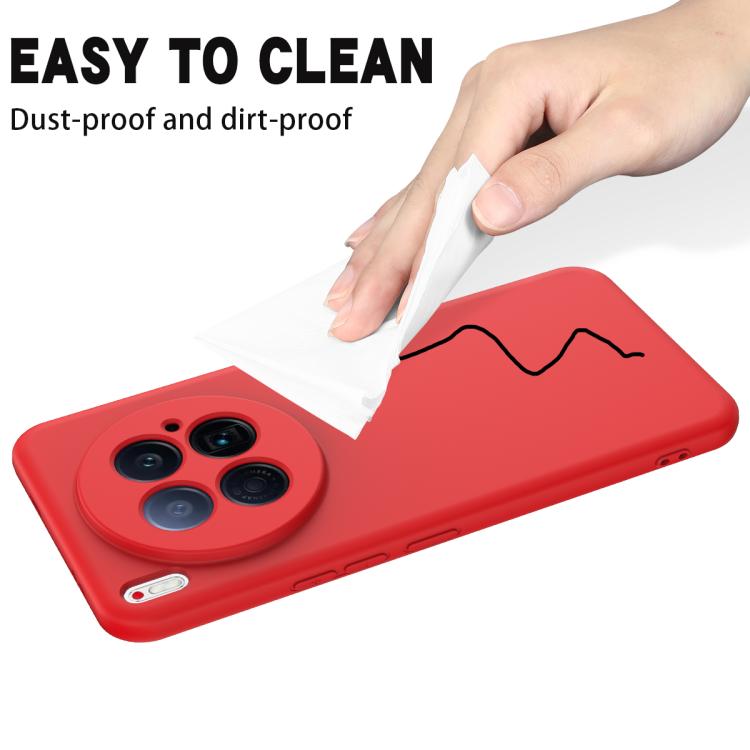 For Tecno Camon 40 Premier 5G Solid Color Liquid Silicone Dropproof Full Coverage Phone Case