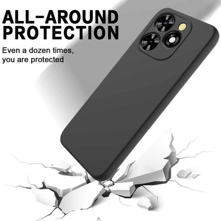 For Tecno Pop 10C / Infinix Smart 10 HD Solid Color Liquid Silicone Dropproof Full Coverage Phone Case
