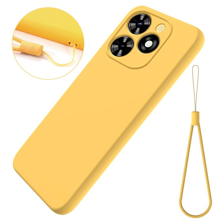 For Tecno Pop 10C / Infinix Smart 10 HD Solid Color Liquid Silicone Dropproof Full Coverage Phone Case