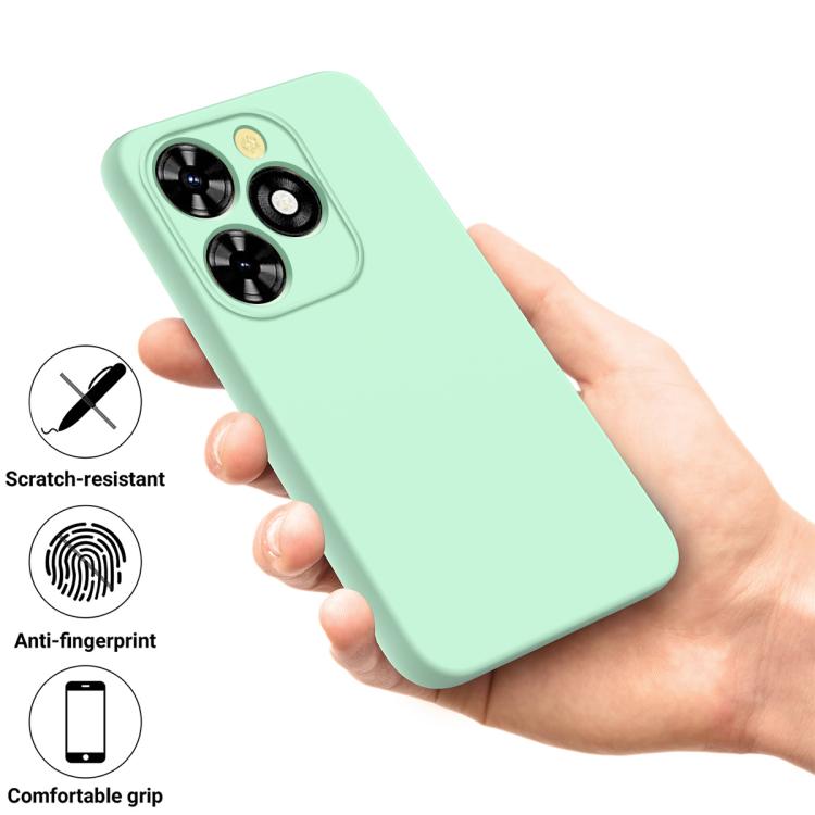 For Tecno Pop 10C / Infinix Smart 10 HD Solid Color Liquid Silicone Dropproof Full Coverage Phone Case