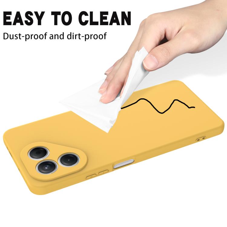 For Tecno Pava 7 4G / Pava 7 Neo Solid Color Liquid Silicone Dropproof Full Coverage Phone Case