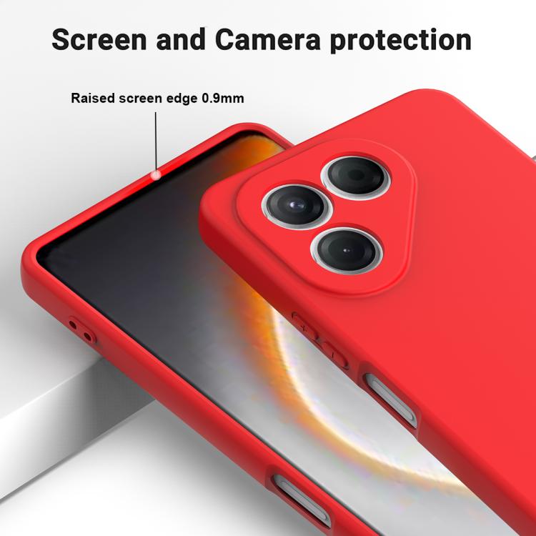 For Tecno Pava 7 4G / Pava 7 Neo Solid Color Liquid Silicone Dropproof Full Coverage Phone Case