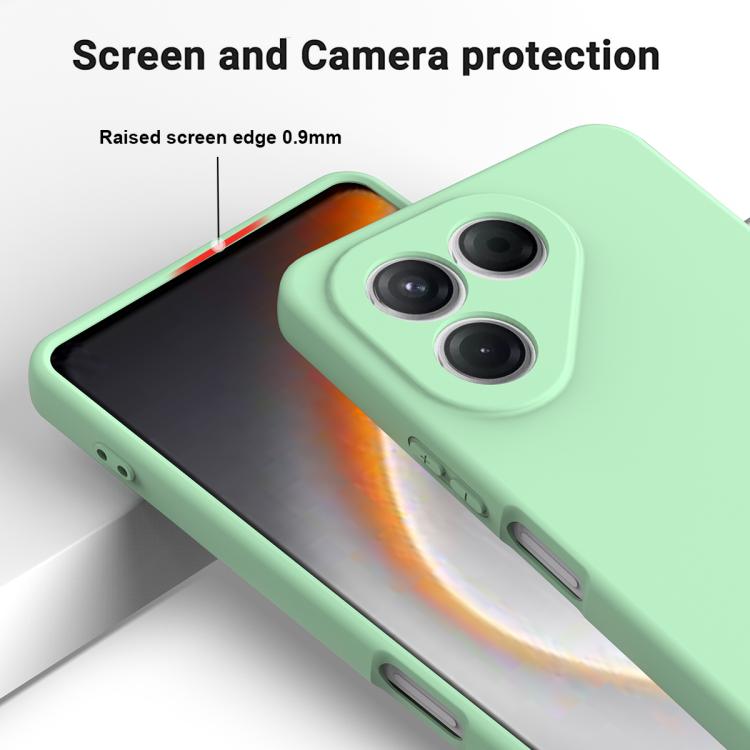 For Tecno Pava 7 4G / Pava 7 Neo Solid Color Liquid Silicone Dropproof Full Coverage Phone Case
