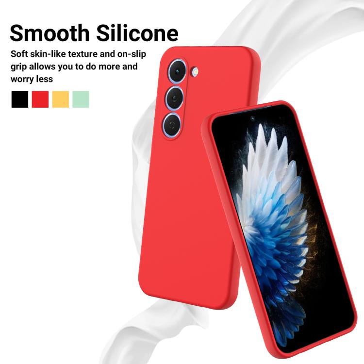 For Tecno Spark 40 Pro 4G Solid Color Liquid Silicone Dropproof Full Coverage Phone Case