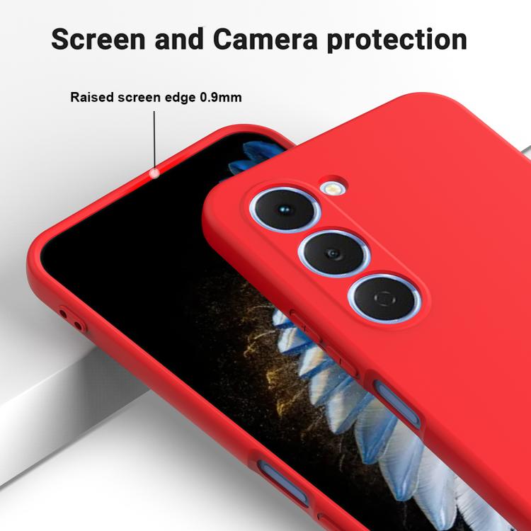 For Tecno Spark 40 Pro 4G Solid Color Liquid Silicone Dropproof Full Coverage Phone Case