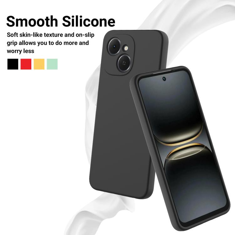 For Tecno Spark 40C 4G Solid Color Liquid Silicone Dropproof Full Coverage Phone Case