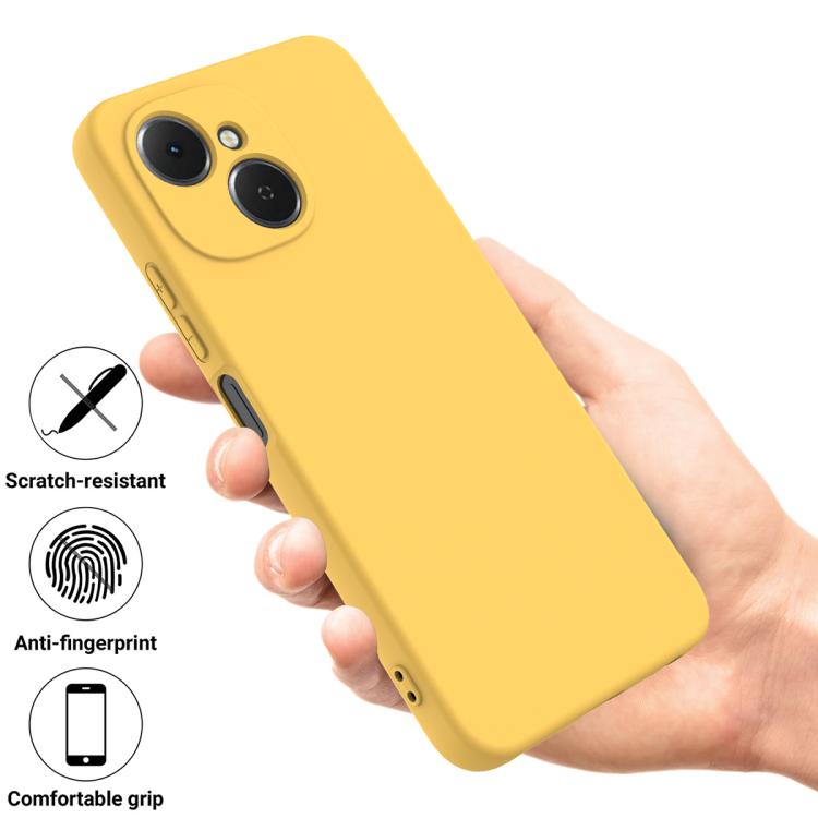 For Tecno Spark 40C 4G Solid Color Liquid Silicone Dropproof Full Coverage Phone Case