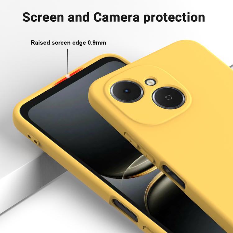 For Tecno Spark 40C 4G Solid Color Liquid Silicone Dropproof Full Coverage Phone Case