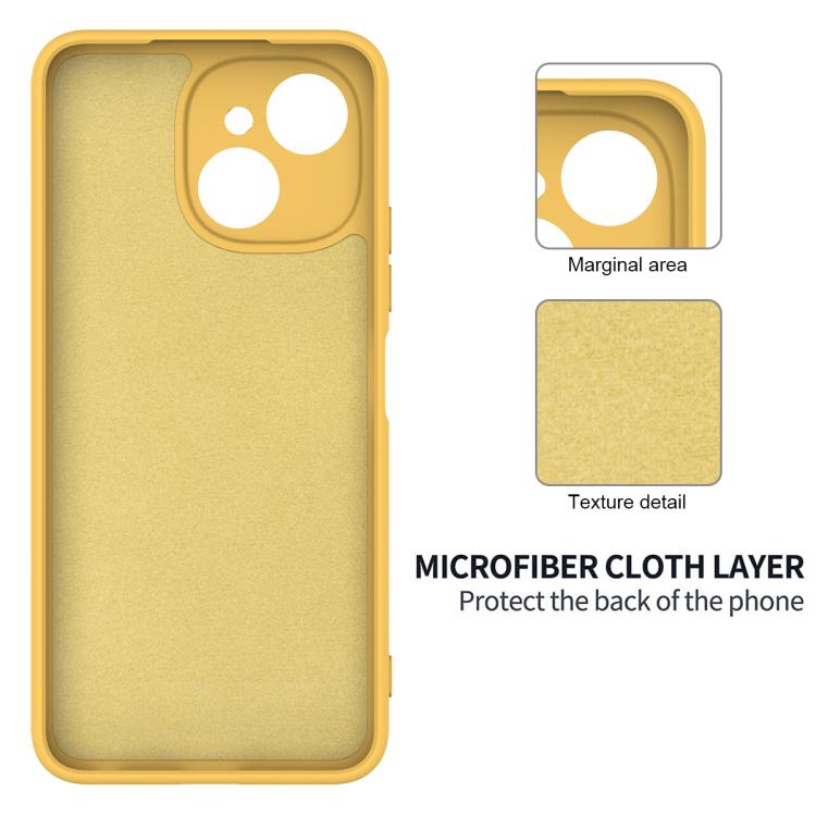 For Tecno Spark 40C 4G Solid Color Liquid Silicone Dropproof Full Coverage Phone Case