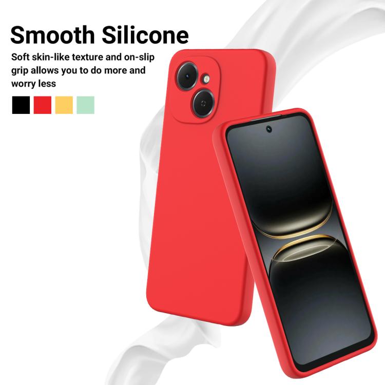 For Tecno Spark 40C 4G Solid Color Liquid Silicone Dropproof Full Coverage Phone Case