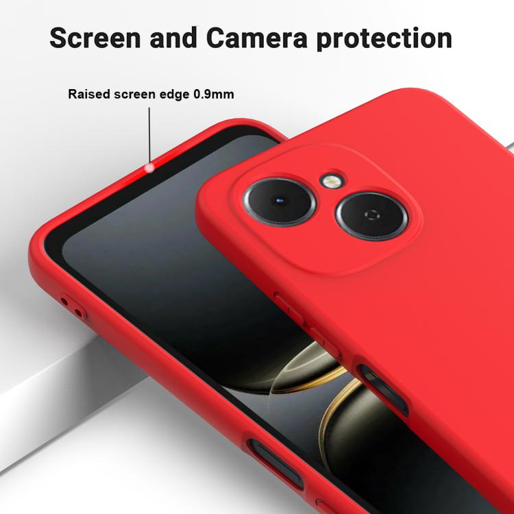 For Tecno Spark 40C 4G Solid Color Liquid Silicone Dropproof Full Coverage Phone Case