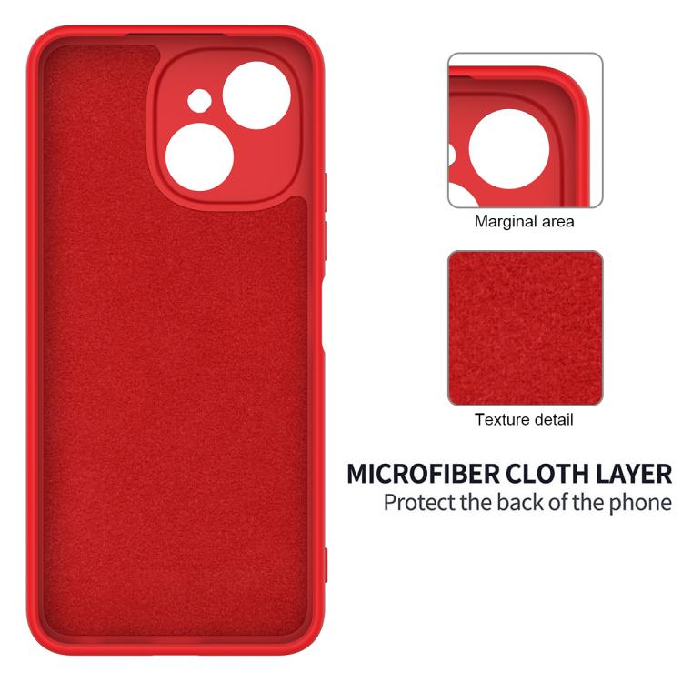 For Tecno Spark 40C 4G Solid Color Liquid Silicone Dropproof Full Coverage Phone Case