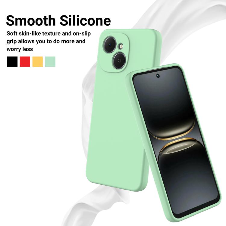 For Tecno Spark 40C 4G Solid Color Liquid Silicone Dropproof Full Coverage Phone Case