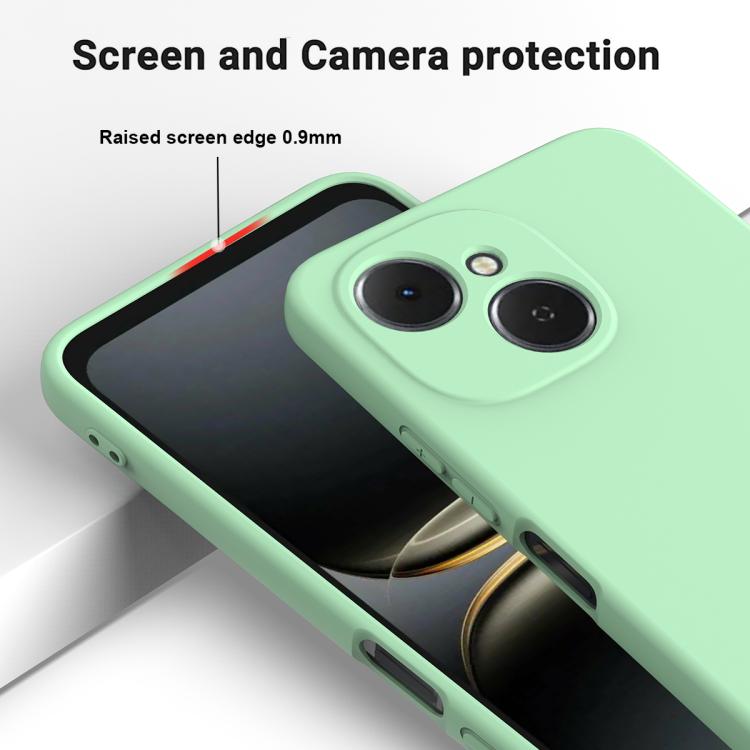 For Tecno Spark 40C 4G Solid Color Liquid Silicone Dropproof Full Coverage Phone Case