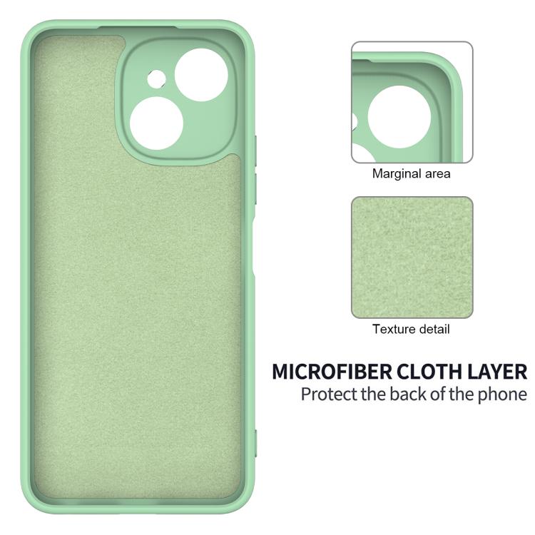 For Tecno Spark 40C 4G Solid Color Liquid Silicone Dropproof Full Coverage Phone Case