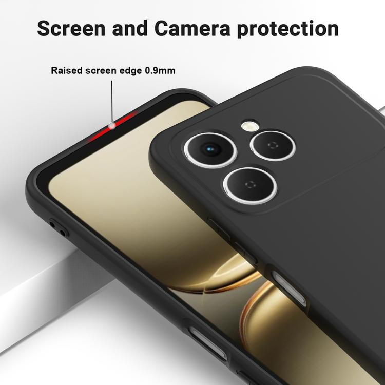 For Tecno Spark 40 4G Solid Color Liquid Silicone Dropproof Full Coverage Phone Case
