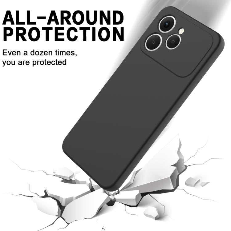For Tecno Spark 40 4G Solid Color Liquid Silicone Dropproof Full Coverage Phone Case