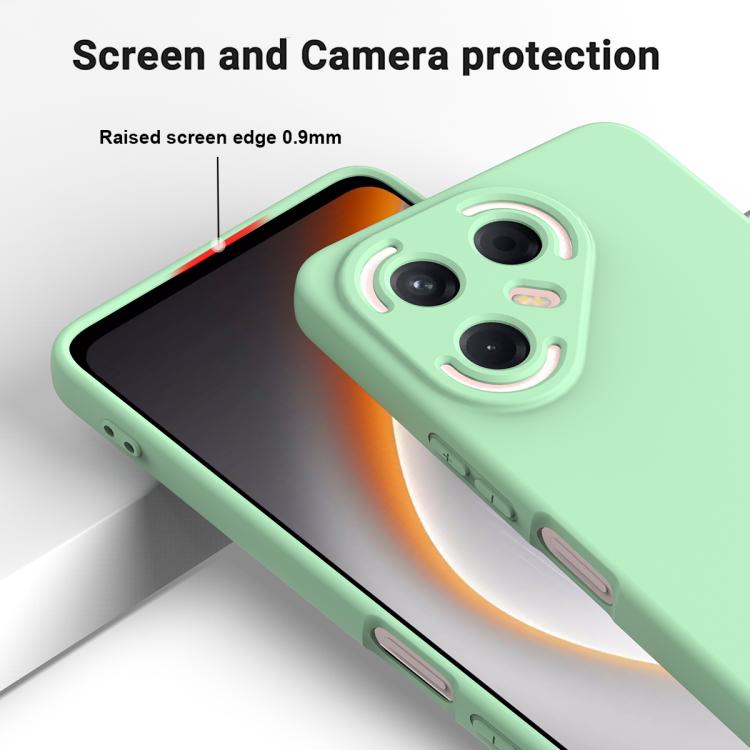 For Tecno Pova 7 5G Solid Color Liquid Silicone Dropproof Full Coverage Phone Case