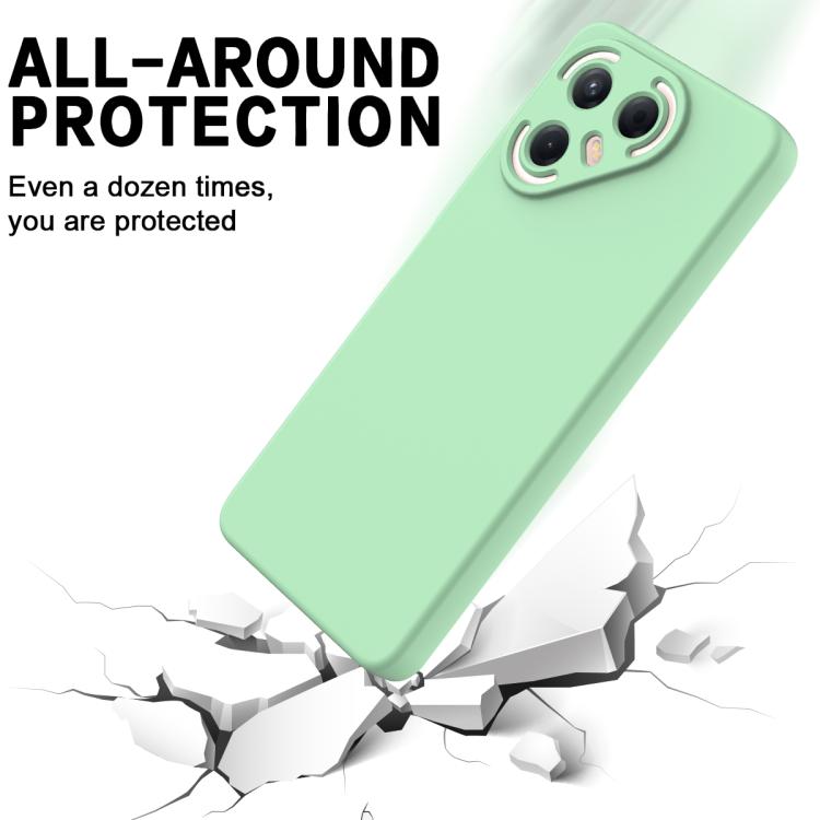 For Tecno Pova 7 5G Solid Color Liquid Silicone Dropproof Full Coverage Phone Case