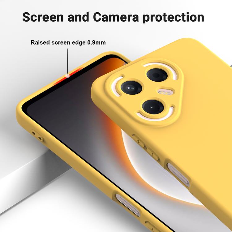 For Tecno Pova 7 Pro 5G Solid Color Liquid Silicone Dropproof Full Coverage Phone Case