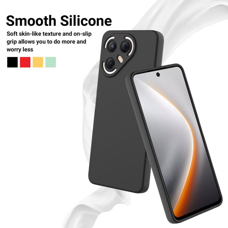 For Tecno Pova 7 Ultra 5G Solid Color Liquid Silicone Dropproof Full Coverage Phone Case