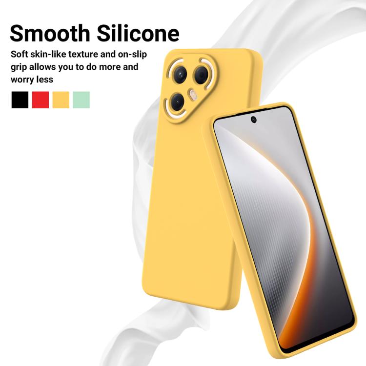 For Tecno Pova 7 Ultra 5G Solid Color Liquid Silicone Dropproof Full Coverage Phone Case