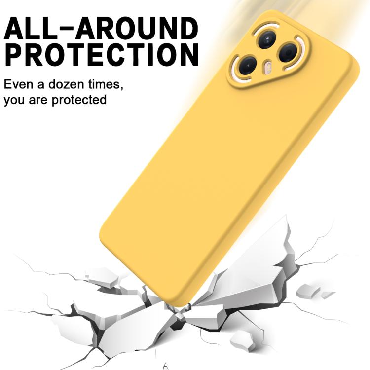 For Tecno Pova 7 Ultra 5G Solid Color Liquid Silicone Dropproof Full Coverage Phone Case