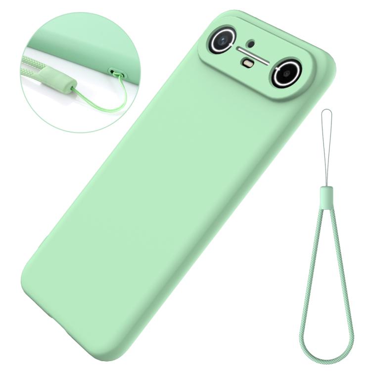 For Tecno Pova Slim 5G / Spark Slim 4G Solid Color Liquid Silicone Dropproof Full Coverage Phone Case