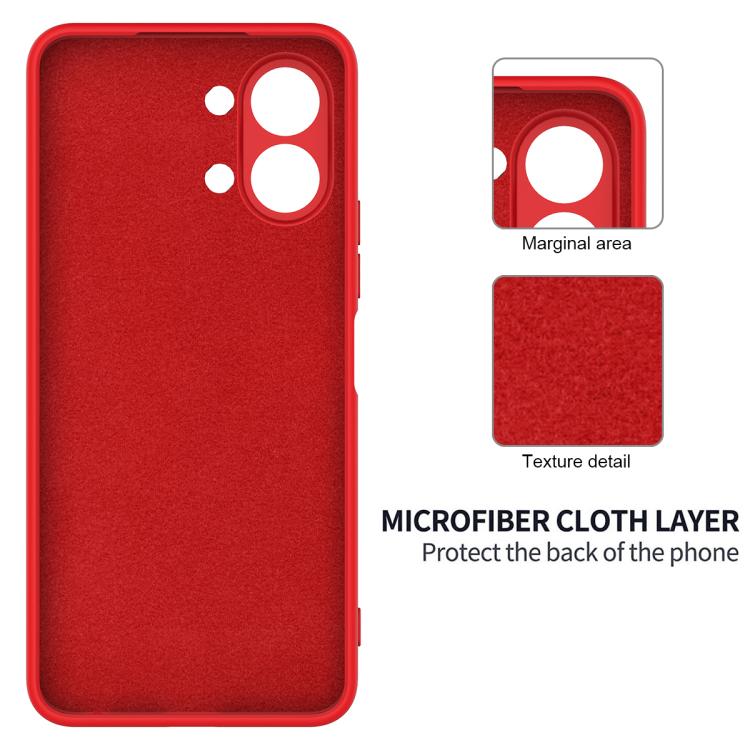 For Tecno Spark Go 3 Solid Color Liquid Silicone Dropproof Full Coverage Phone Case