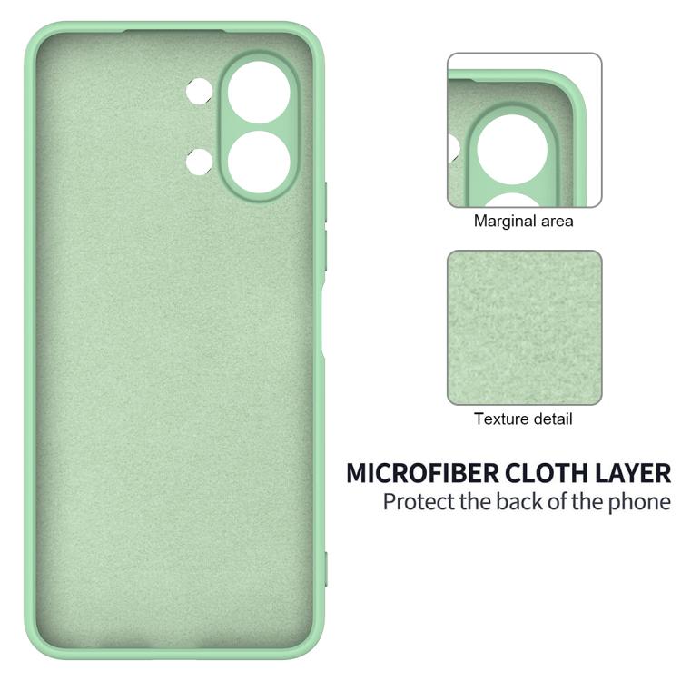 For Tecno Spark Go 3 Solid Color Liquid Silicone Dropproof Full Coverage Phone Case