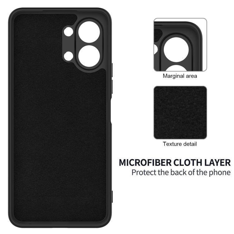 For Tecno Pop 20 4G Solid Color Liquid Silicone Dropproof Full Coverage Phone Case