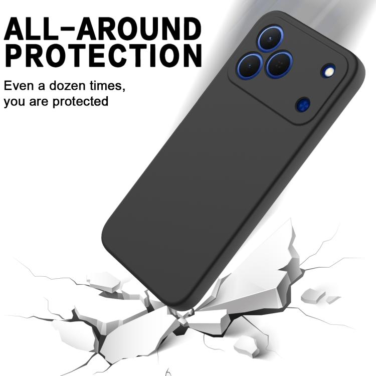 For Tecno Spark 50 4G Solid Color Liquid Silicone Dropproof Full Coverage Phone Case