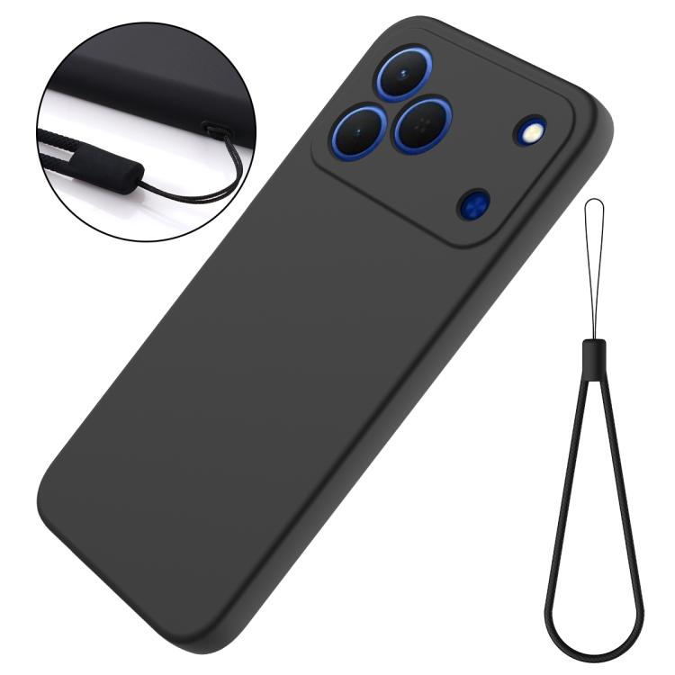 For Tecno Spark 50 4G Solid Color Liquid Silicone Dropproof Full Coverage Phone Case
