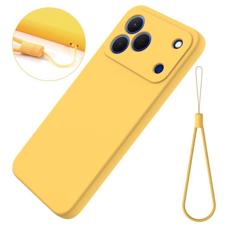 For Tecno Spark 50 4G Solid Color Liquid Silicone Dropproof Full Coverage Phone Case