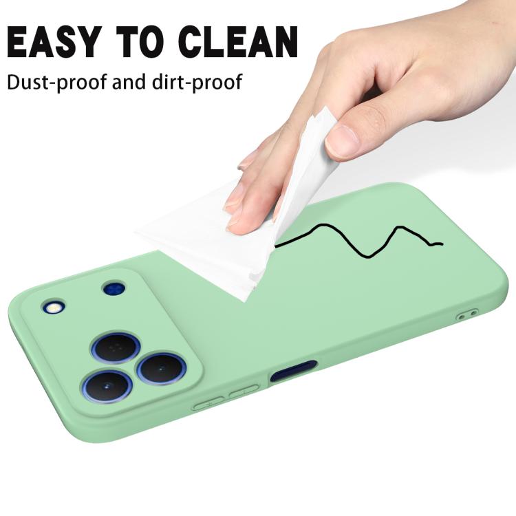 For Tecno Spark 50 4G Solid Color Liquid Silicone Dropproof Full Coverage Phone Case