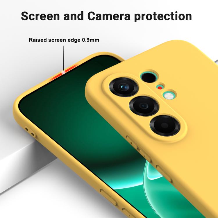 For Tecno Camon 50 4G Solid Color Liquid Silicone Dropproof Full Coverage Phone Case